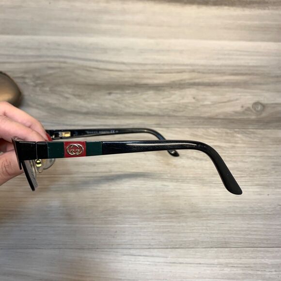 GUCCI GG 4214 GB5 BLXK 54/16/135 FLEX HINGE EYEGLASSES FRAME w/ Case Dust Cloth - Picture 11 of 16